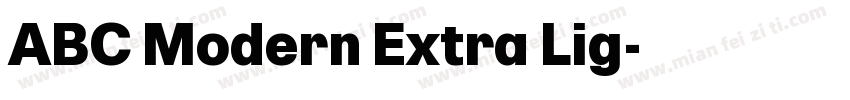 ABC Modern Extra Lig字体转换